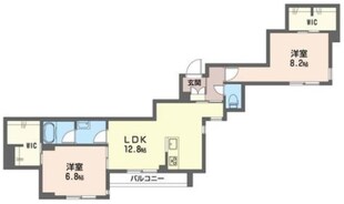 ボヌール新都心の物件間取画像